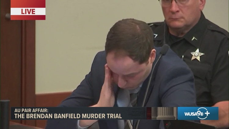 Body camera footage shows Brendan Banfield’s reaction to wife’s death in murder trial