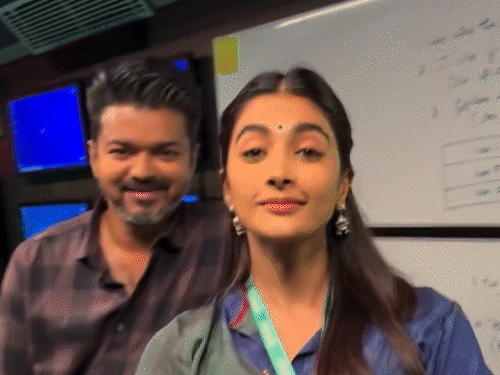 Pooja Hegde had predicted Vijay’s victory: She had told on the white board in front of Vijay who would win the election; She said- dream came true